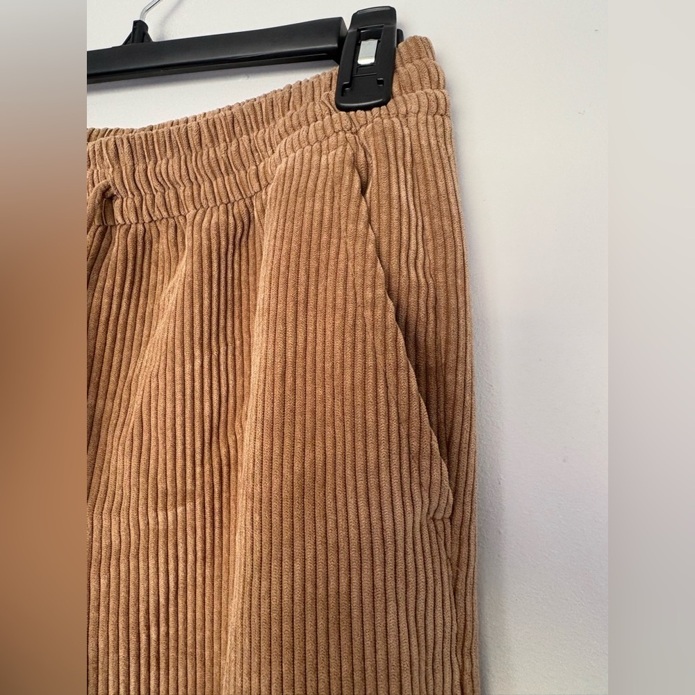 GAP Corduroy Drawstring Wide-Leg Pants - Brown - Picture 2 of 7